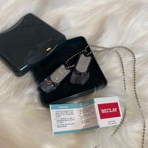 NIB Beclay Engravable Dog Tag Necklace